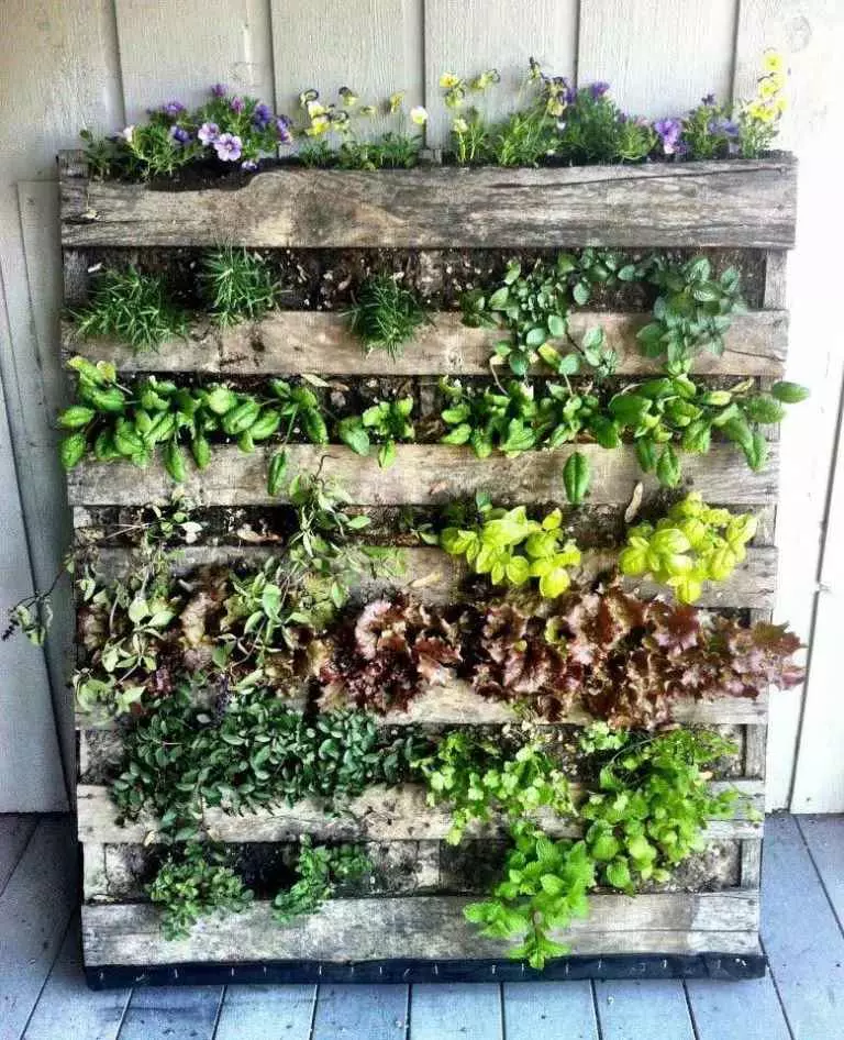 how to make a pallet planter step by step