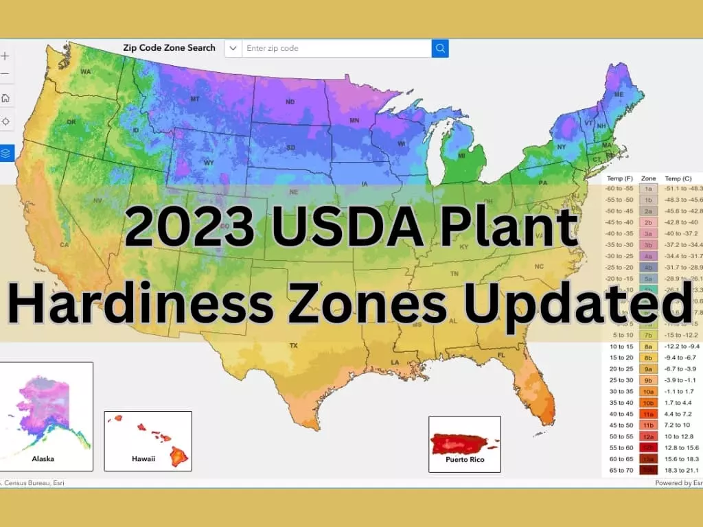 New USDA Plant Hardiness Zone Map Updated 2023 - The Garden Style
