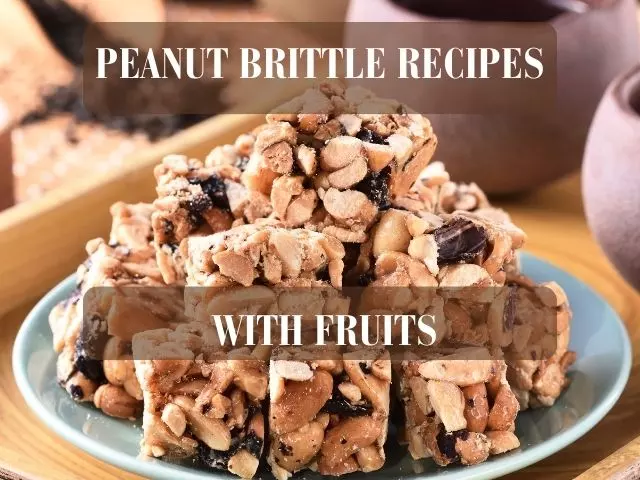 peanut brittle with fruits