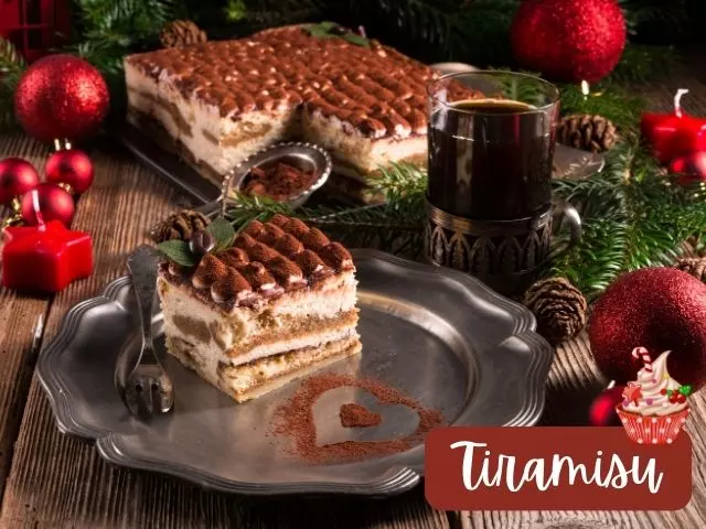 easy Christmas desserts no-bake tiamisu