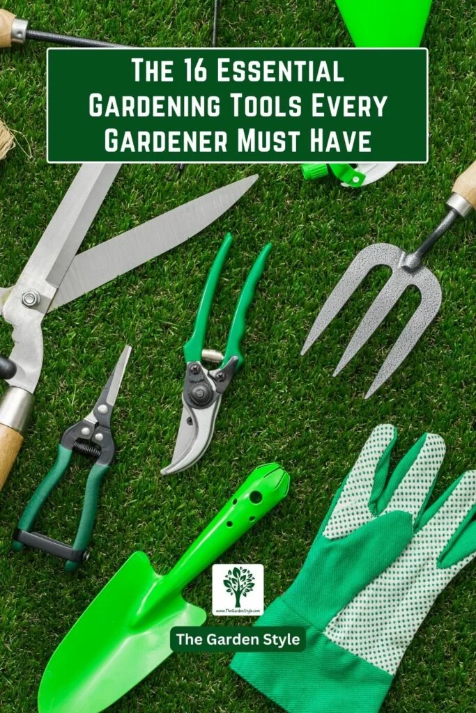 essential gardening tools list names and pictures