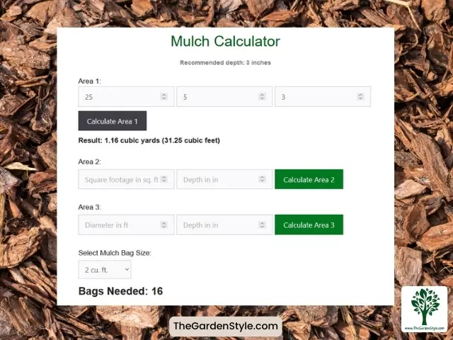 example how to use mulch calculator the garden style