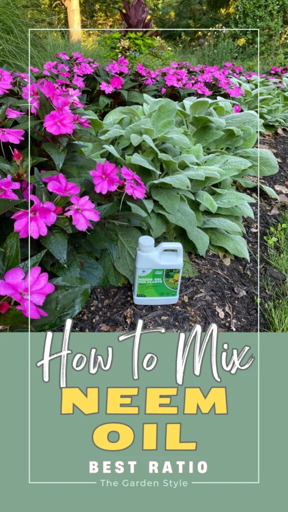 best ratio for neem oil in the garden